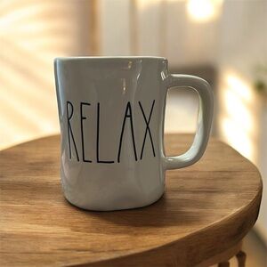 Rae Dunn White RELAX Large Mug